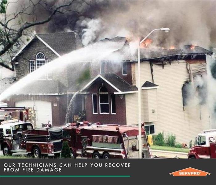 Emergency Ready Profiles are key to ensuring your business gets up and running quickly! Home on fire image.